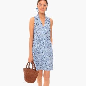 Tuckernuck | NWT Royal Hydrangea Floral Sleeveless Shirt Dress Size S